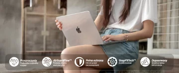 Etui Alogy Hard Case do Apple Macbook Air 13 2022 M2 A2681 13,6" Przezroczyste