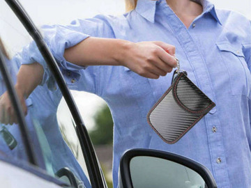 Pouzdro proti krádeži x2 na klíče Alogový kryt blokující signál 14x9,5cm