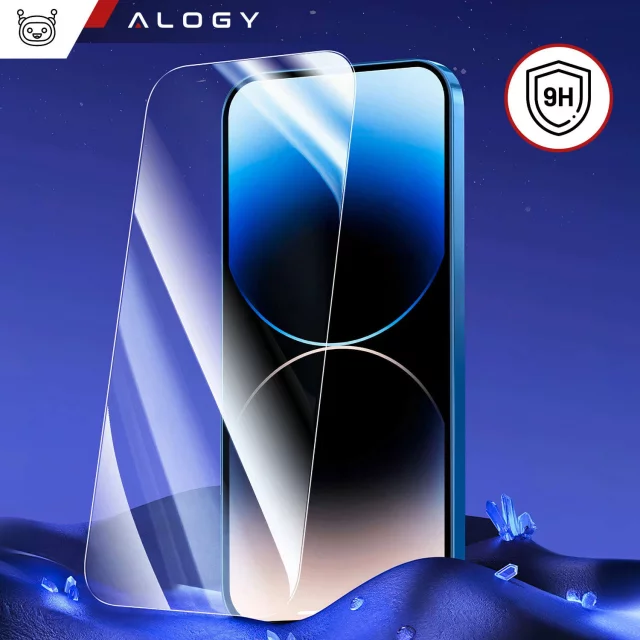 „BRAPPROOF“-Glas für Apple iPhone 16 Pro Hybrid, Alogy Flexi Full Glass 9H, flach für den gesamten Bildschirm