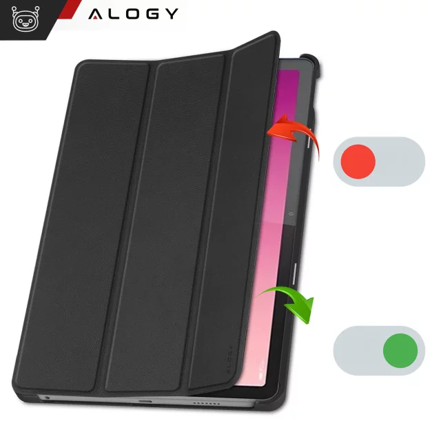 Ochranné pouzdro pro tablet Lenovo Tab P12 12.7 TB-370, pouzdro Alogy Book Cover Case, černé