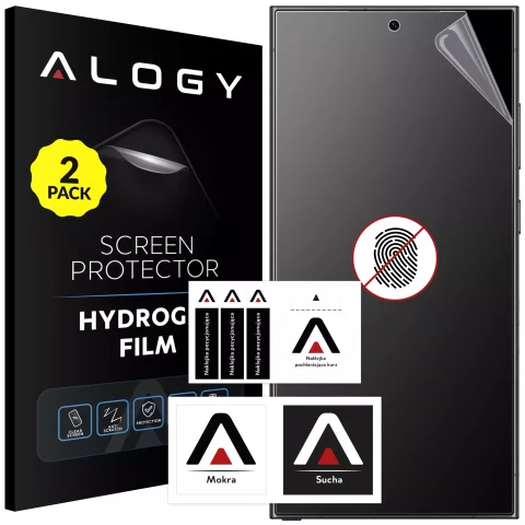 2x „MATTE“ Folie für Samsung Galaxy S24 Ultra Hydrogel Alogy HydroSkin Matte Pro™ Display für „FINGERPRINT FREE“ Hülle