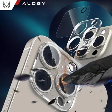 2x Kameralinsenglas für Apple iPhone 16 Pro / 16 Pro Max Alogy Lens Protector Pro Transparent