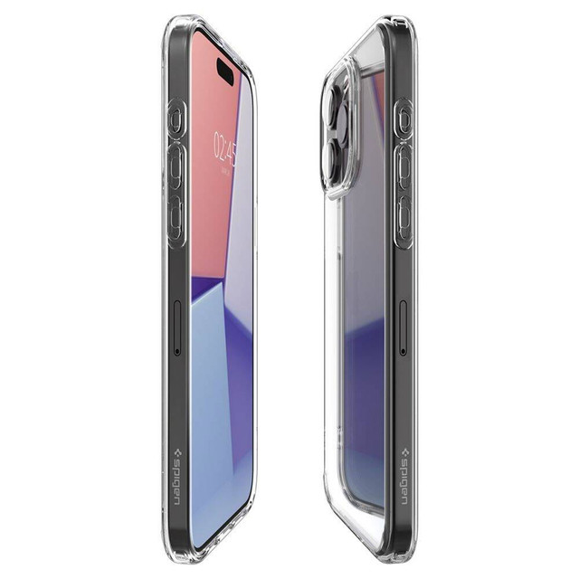 Hülle für iPhone 15 Pro Max Spigen Ultra Hybrid Case, kristallklare Rückseite