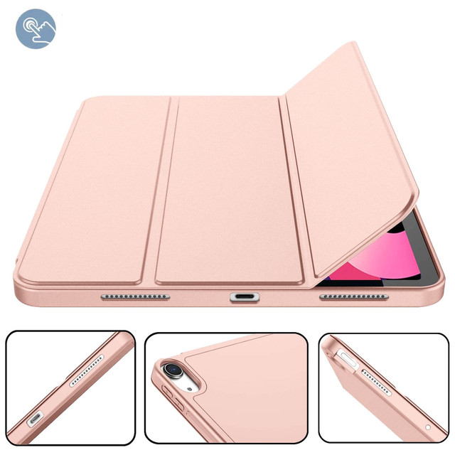 Ochranné pouzdro Alogy Book Cover Penál Pouzdro s držákem na pero pro Apple iPad Air 4 2020 / Air 5 2022 10,9" růžové