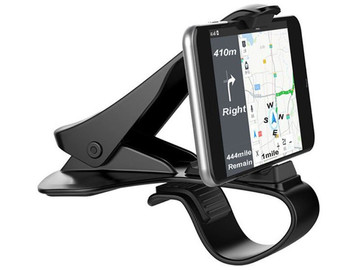 Black car holder with dashboard clip