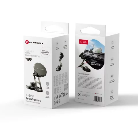 Magnetický držák do auta Forcell kovový 3v1 IronSecure