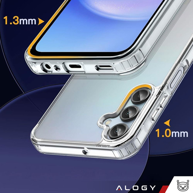 Case for Samsung Galaxy A15 4G/5G, Galaxy A25 5G Back Cover Hybrid Clear Case Alogy Transparent