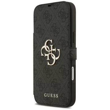 Etui Guess Book 4G Metal Logo do iPhone 17 Pro Max Czarny