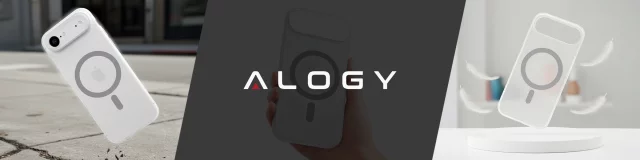 Hülle für Apple iPhone 16 Pro Max Alogy MagSafe Hybrid Matte Case Matte Cover mit Linsenschutz Schwarz