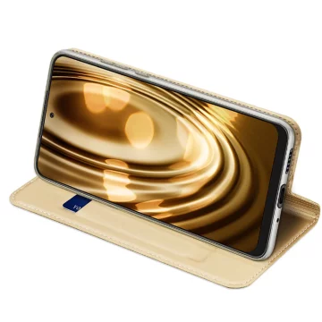 Dux Ducis Skin Pro holster cover with flip cover for Samsung Galaxy A73 gold