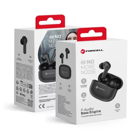 FORCELL F-AUDIO Bass Engine Bluetooth-Kopfhörer, kabellos, TWS, ANC, ENC