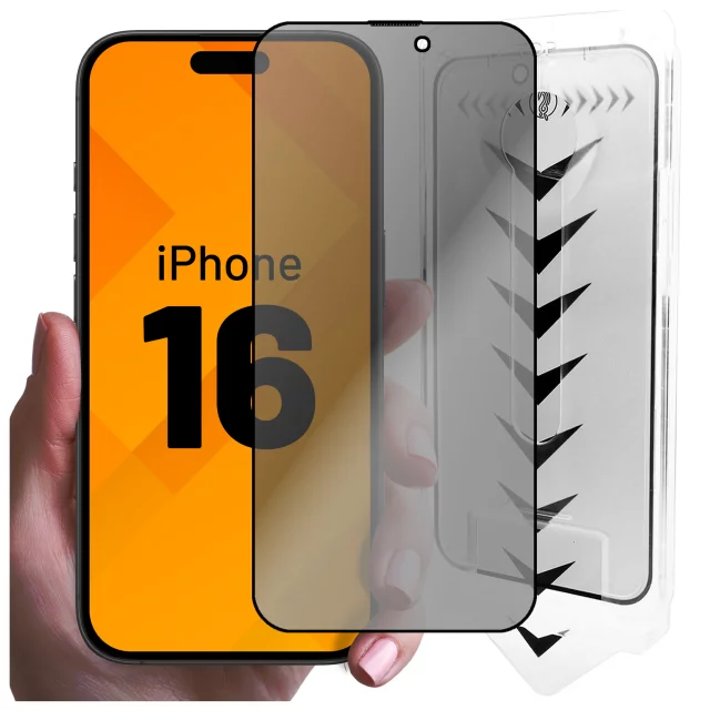 Gehärtetes Glas für Apple iPhone 16 Displayschutzfolie 9H Alogy Heavy Pro™️