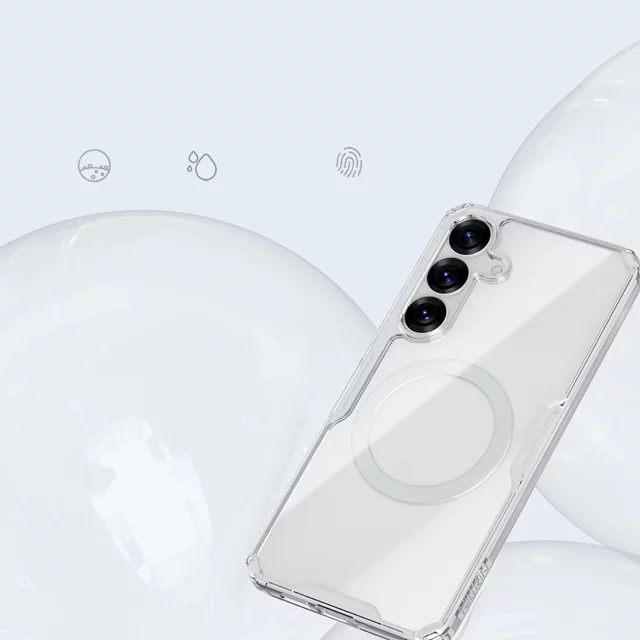Case for Samsung Galaxy S25 Nillkin Nature TPU MagSafe White
