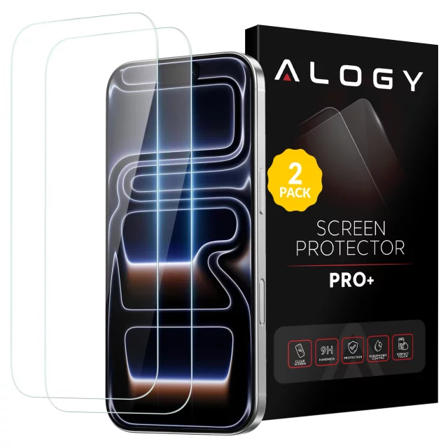 Tempered glass for Apple iPhone 16 screen protector 9H Alogy Heavy Pro ™️