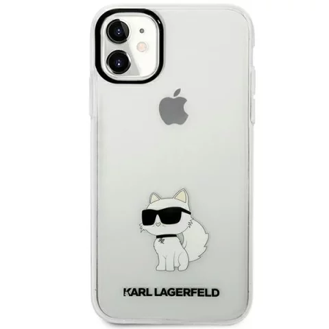 Pouzdro Karl Lagerfeld KLHCN61HNCHTCT na iPhone 11 / Xr 6,1" pevný obal Iconic Choupette