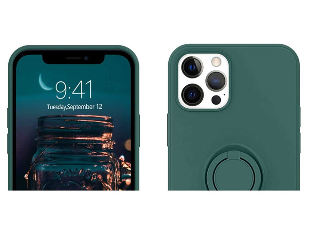 Ring Ultra Slim Alogy Silikonhülle für iPhone 12 Pro Max 6.7 Grün