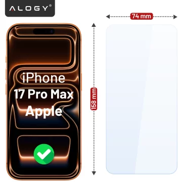 Tempered glass for Apple iPhone 16 screen protector 9H Alogy Heavy Pro ™️