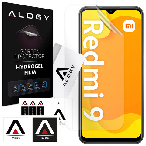 Hydrogelová fólie pro Xiaomi Redmi 9, ochranná fólie na displej telefonu Alogy Hydrogel Film