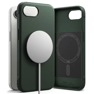 Etui Ringke Onyx Magnetic MagSafe do iPhone 16e Dark Green