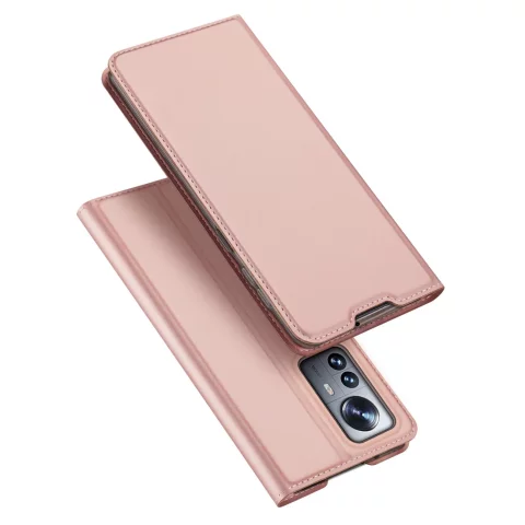 Dux Ducis Skin Pro holster cover with flip cover for Xiaomi 12 Pro pink