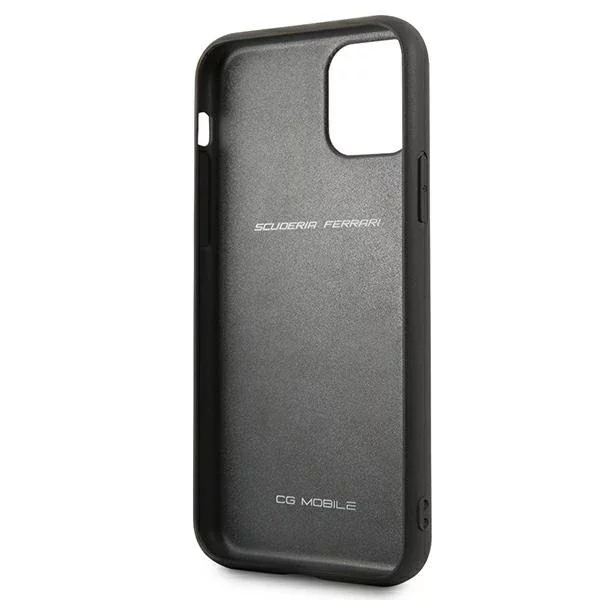 Pouzdro na telefon Ferrari iPhone 11 Pro 5,8" červené/červené pevné pouzdro Off Track Leather