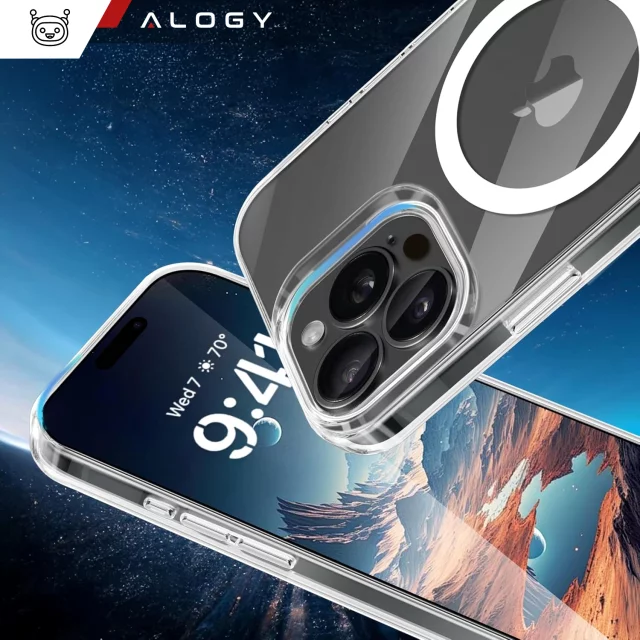 Hülle für Apple iPhone 16 Pro Alogy Anti-Shock Hybrid Case für MagSafe Transparent