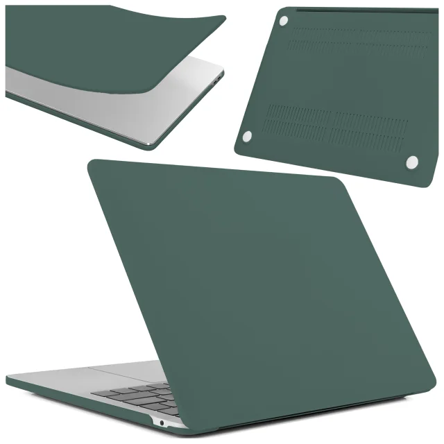 Pouzdro pro Apple MacBook Air 13 / 13,3" 2018–2021 (M1 A2337/A2179/A1932) – Flexibilní, matné ochranné pouzdro, lehké a odolné – Alogy AirGuard™ Green