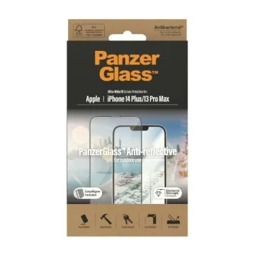 Szkło PanzerGlass Ultra-Wide Fit do iPhone 14 Plus / 13 Pro Max 6,7" Screen Protection Anti-reflective Antibacterial Easy Aligner Included 2789