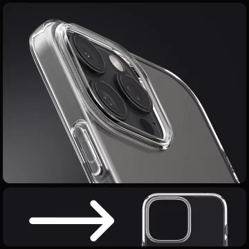 Skleněné pouzdro pro iPhone 16 Pro Max Spigen Liquid Crystal pouzdro na telefon