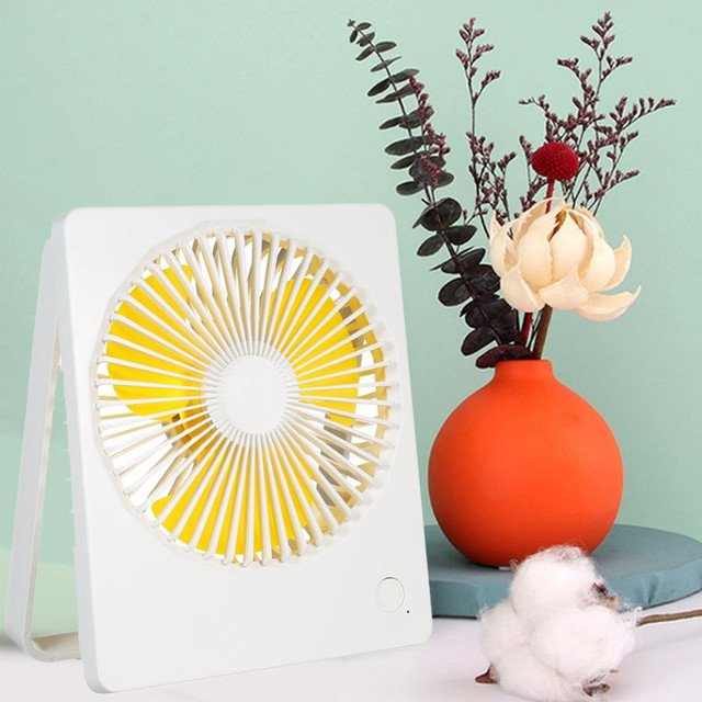Větrný mlýn Alogy bezhlučný Mini Ventilátor složený na stůl, nastavitelný Bílý