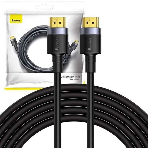 Baseus Cafule FULL HD 4K 60Hz 3D HDMI- HDMI 2.0 kabel 5m Černo-šedý