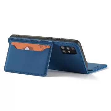 Pouzdro na magnetické karty pro Xiaomi Redmi Note 11 Pro Pouch Card Wallet Card Holder Blue
