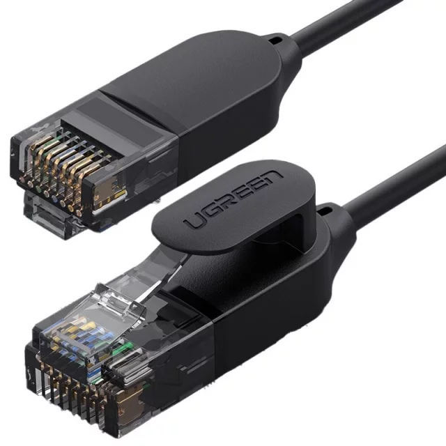 Kabel UGREEN Ethernet Patchkabel RJ45 Cat 6A UTP 1000Mbps 1 m schwarz (70332)