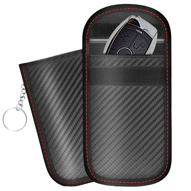 Pouzdro proti krádeži x2 na klíče Alogový kryt blokující signál 14x9,5cm