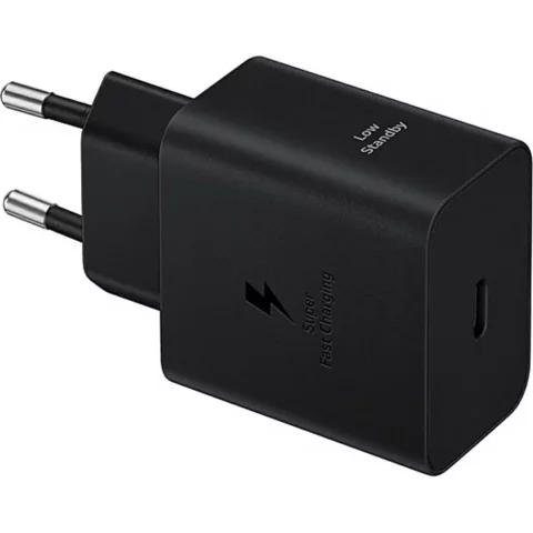 Samsung 45W 4.05A 1x USB-C Wandladegerät Schnellladefunktion PD PPS - Schwarz