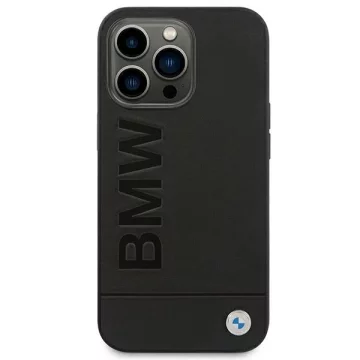 Etui BMW BMHCP14XSLBK für iPhone 14 Pro Max 6,7" Lederstempel