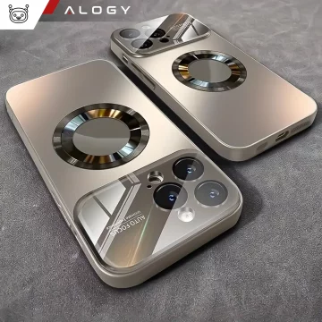 Etui do Apple iPhone 16 Pro obudowa Alogy MagSafe LuxeShield™ Case z ochroną obiektywów do MagSafe Titanium