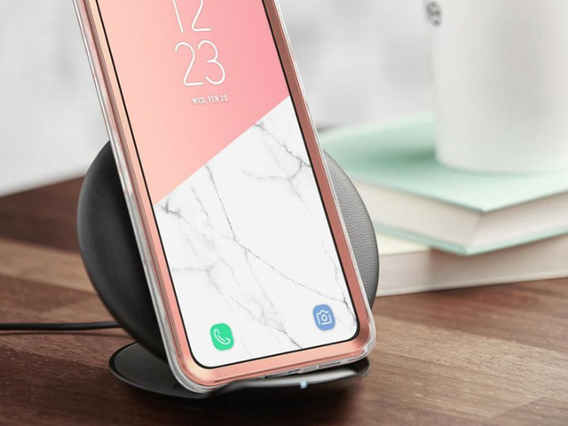 Etui Supcase Cosmo für Samsung Galaxy S21 Marmor Pink