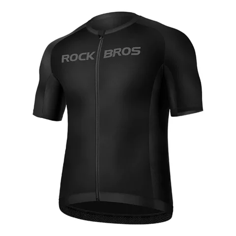 Rockbros 15120002004 Short Sleeve XL Cycling Jersey - Black