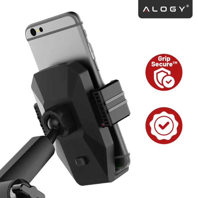 7,2-Zoll-Autotelefonhalter für LKW, Bus, LKW, Bagger, Auto, 43 cm lang, für das Cockpitfenster, Alogy, Schwarz