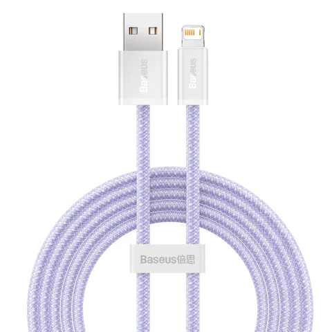 Baseus Dynamic USB to Lightning Cable, 2.4A, 2m (Purple)