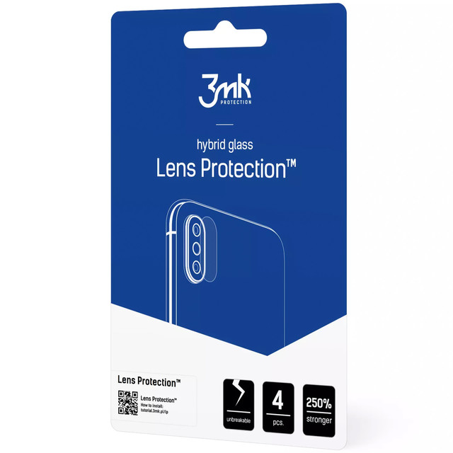 Hybridglas für Xiaomi Poco X6 Pro 5G Kameraobjektivschutz 3mk Objektivschutz 4x Set