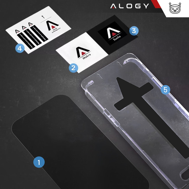 Gehärtetes Glas für Apple iPhone 16 Displayschutzfolie 9H Alogy Heavy Pro™️