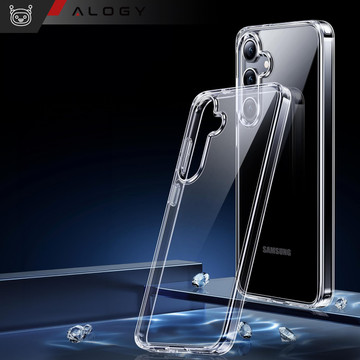 Etui do Samsung Galaxy S24+ Plus obudowa plecki futerał Hybrid Clear Case Alogy Przezroczyste + Szkło
