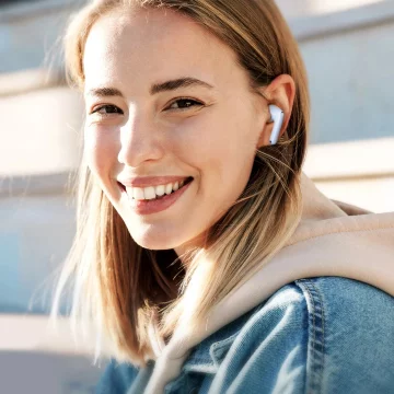 Bezprzewodowe słuchawki douszne Joyroom Funpods JR-FB2 - niebieskie