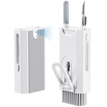 Multifunctional cleaner Alogy Cleaner Set 8in1 headphone keyboard screen cleaning kit for phones, tablets, laptops, computers White