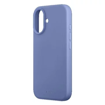 Etui UNIQ Lino Hue do iPhone 16 MagClick Niebieskie Silikonowe