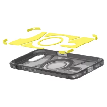 Etui do iPhone 16e Spigen Tough Armor Mag MagSafe Frost Black
