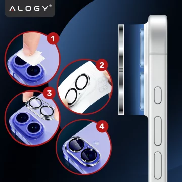 Szkło Ochronne na Obiektyw Aparatu do Apple iPhone 17, Wzmocnione i Odporne na Zarysowania, Precyzyjnie Dopasowane, Alogy Lens Protector Pro+™ – Przezroczyste