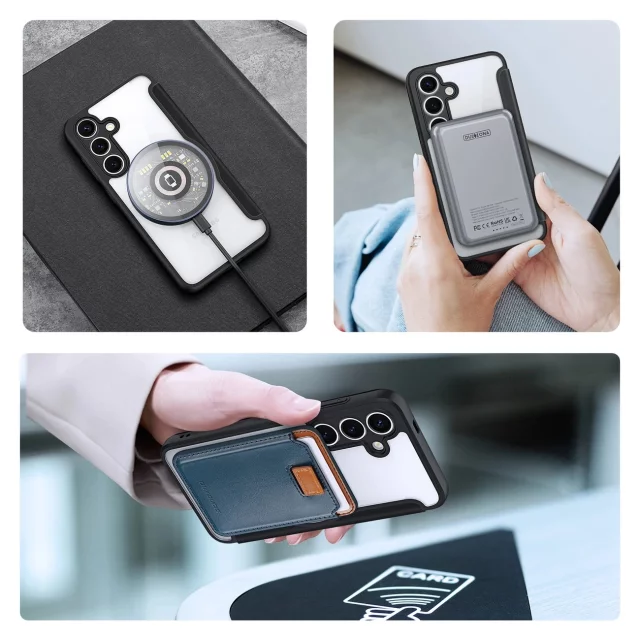 Pouzdro MagSafe pro Samsung Galaxy S25 Dux Ducis Skin X Pro černé